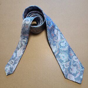 Vintage Inspired Tie - Baby Blue Paisley